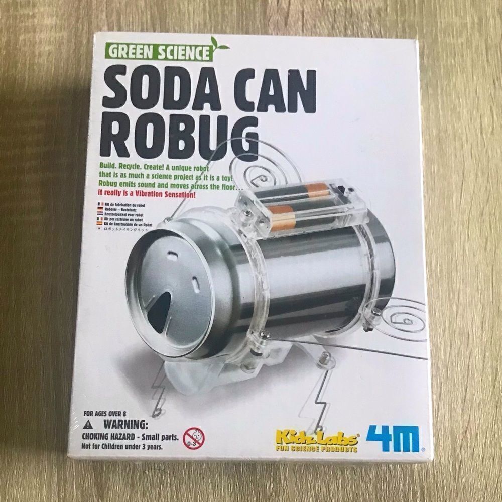 NWT … GREEN SCIENCE “Soda Can” Robug